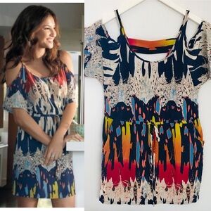 Jack&Ginger Cold Shoulder Silk Slip Dress Small
